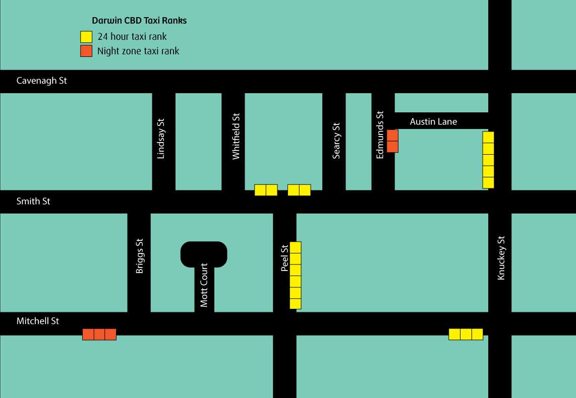 Taxi Ranks City of Darwin Darwin Council, Northern Territory Taxi Ranks City of Darwin Darwin Council, Northern Territory
